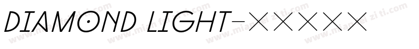 diamond light字体转换